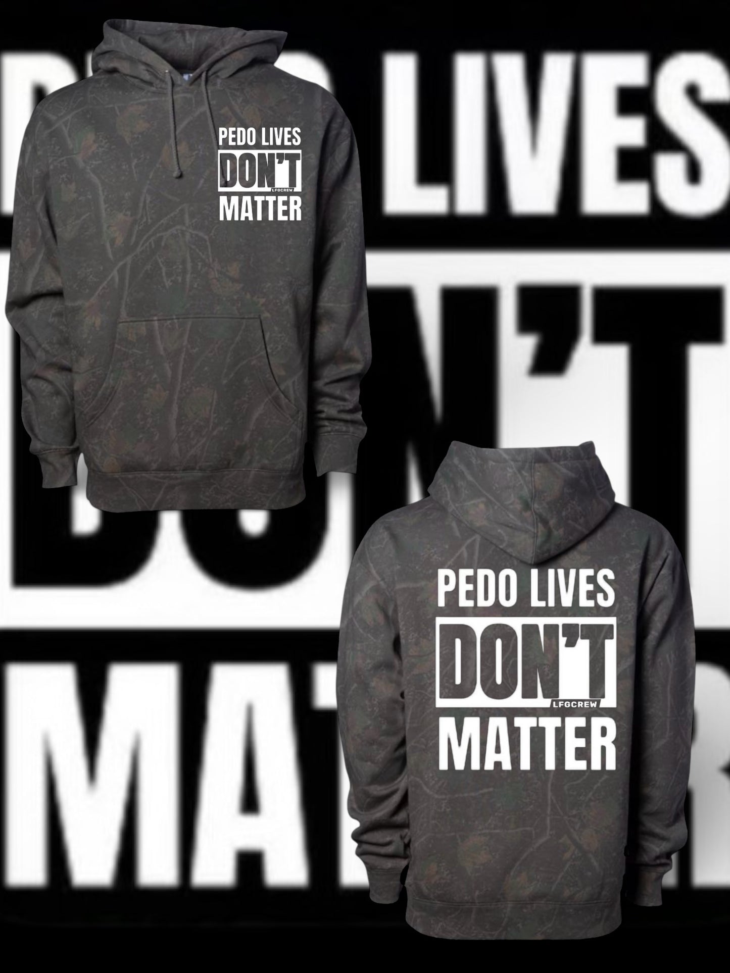 Pedo lives dark deadwood hoodie