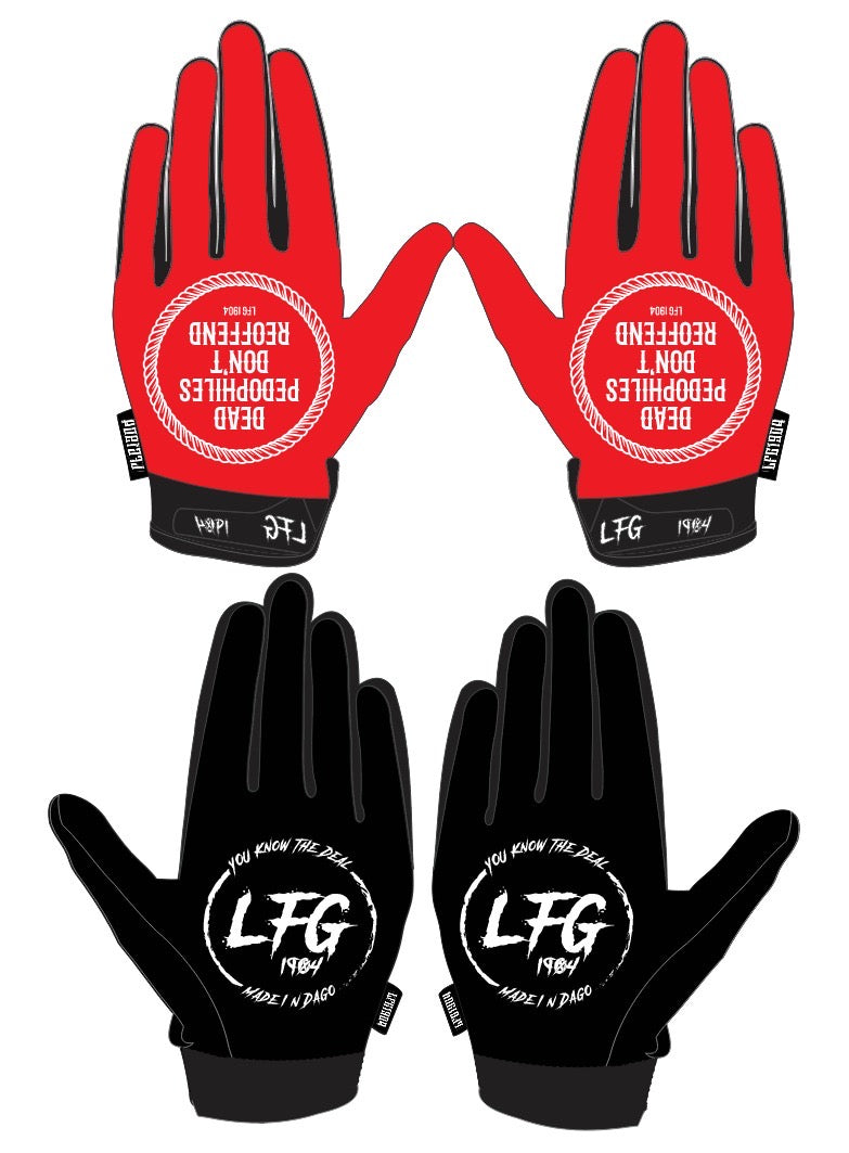 DPDR gloves red & white