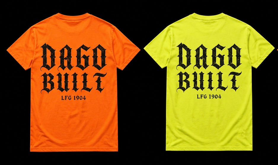 DAGO BUILT blue collar T’s