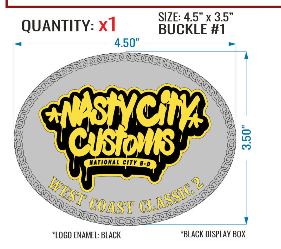 Custom LFG style buckle ( buckles, shown are examples)