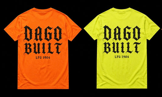 DAGO BUILT blue collar T’s