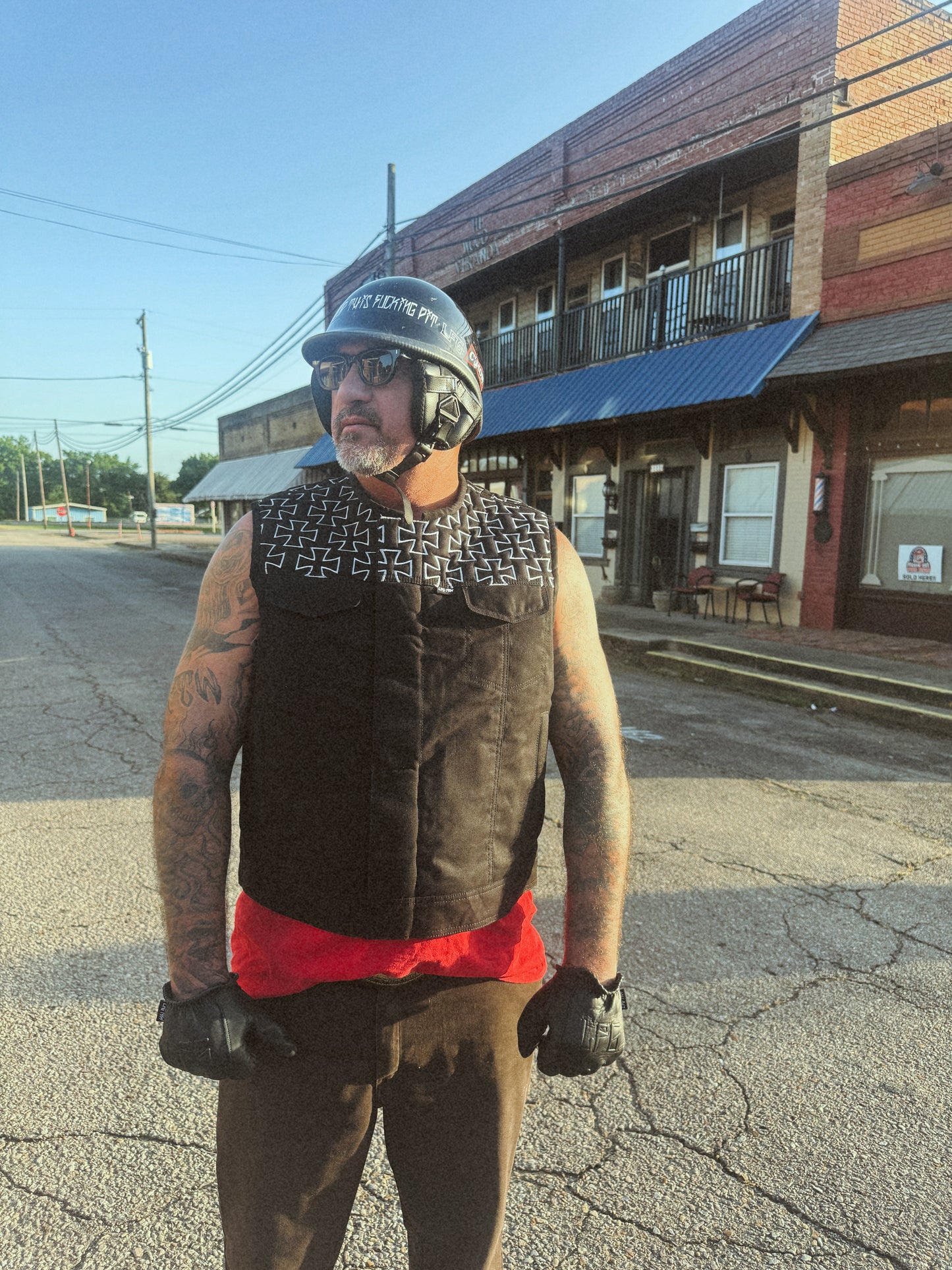 Iron canvas vest